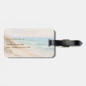 Strand alsjeblieft zee meiden reis zon bagagelabel (Achterkant horizontaal)