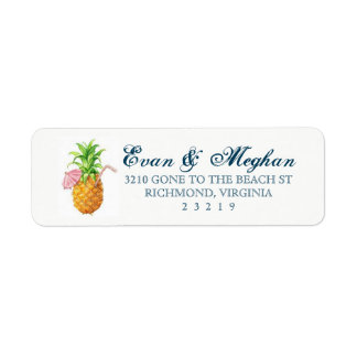 Strand Ananas Label
