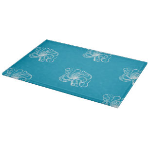 Strand Aqua Blauw Witte Oceaan Octopus Snijplank