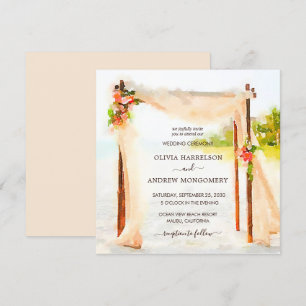 Strand Arbor Aquarel Kaart