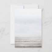 Strand Arbor Bloemen Bruiloft RSVP Kaart (Achterkant)