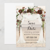 Strand Arbor Huwelijk Save the Date Uitnodiging (Voorkant / Achterkant)