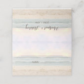 Strand Arbor Trouwplaats / Escort Kaarten Plaatskaartje (Buitenkant ongevouwen)