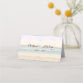 Strand Arbor Trouwplaats / Escort Kaarten Plaatskaartje (Achterkant)