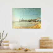  strand, archiefplaat poster (Keuken)