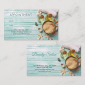 Strand Aromatherapie Massagetherapie SPA Afspraak Afsprakenkaartje (Voorkant / Achterkant)