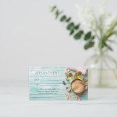 Strand Aromatherapie Massagetherapie SPA Afspraak Afsprakenkaartje (Staand voorkant)
