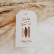 Strand Baby aan boord Baby shower Dank u