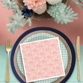 Strand Baby aan boord Coral Pattern Baby shower Servet