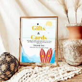 Strand Baby Kaart & Gift Dank u Baby shower teken Poster