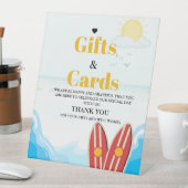 Strand Baby Kaart & Gift Dank u Baby shower teken Reclamebord Met Voetstuk (Insitu)