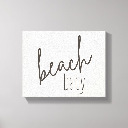 strand baby. Opgespannen canvas Afdruk (Voorkant)