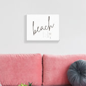 strand baby. Opgespannen canvas Afdruk (Insitu (Woonkamer))