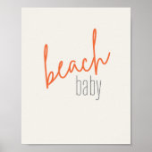 strand baby. Poster en Prints (Voorkant)
