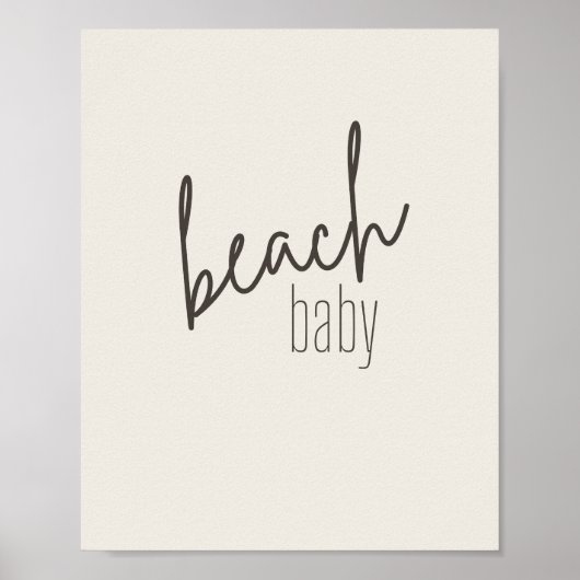 strand baby. Poster & Prints (Voorkant)
