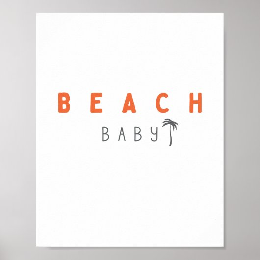 strand baby. Poster & Prints (Voorkant)