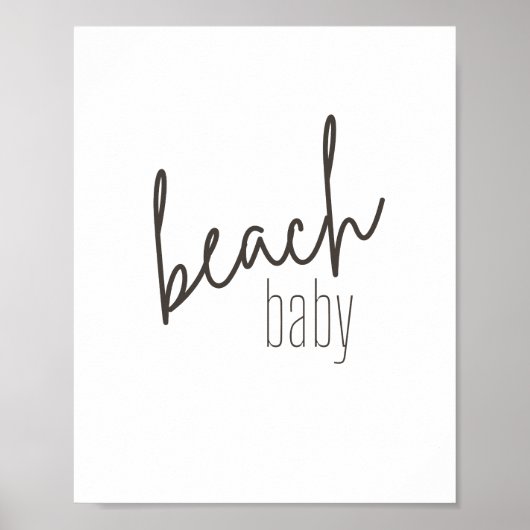 strand baby. Poster & Prints (Voorkant)