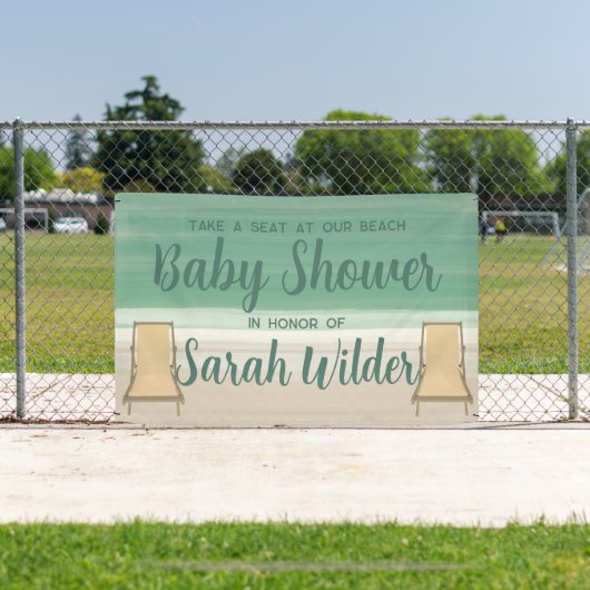 Strand Baby shower Banner (Insitu)