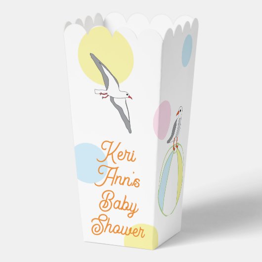 Strand Baby shower Favor Boxes Bedankdoosjes (Achterkant)