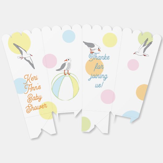 Strand Baby shower Favor Boxes Bedankdoosjes (Ongevouwen)