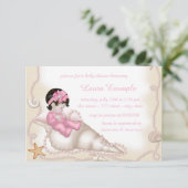 Strand Baby Shower Kaart (Staand voorkant)