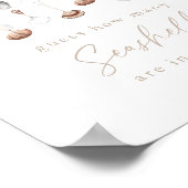 Strand Baby Shower Raad Hoeveel Schelpen Spel Poster (Hoek)