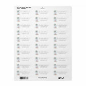 Strand Baby Shower Retouradres Etiket (Full Sheet)