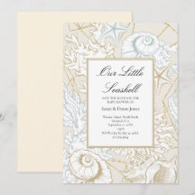 Strand Baby shower Seashell Nautische Oceaan