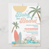 Strand Baby Shower Uitnodiging (Voorkant)