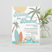 Strand Baby Shower Uitnodiging (Staand voorkant)