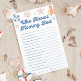 Strand Baby shower Wie kent mama beste spel