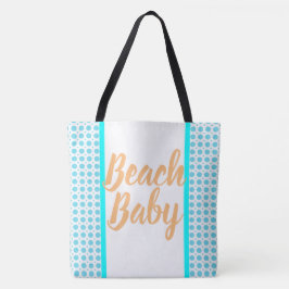 Strand Baby Strand Zomer Collectie Patroon Tote Bag