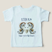 Strand Baby Zeepaardje Custom (Design voorkant)