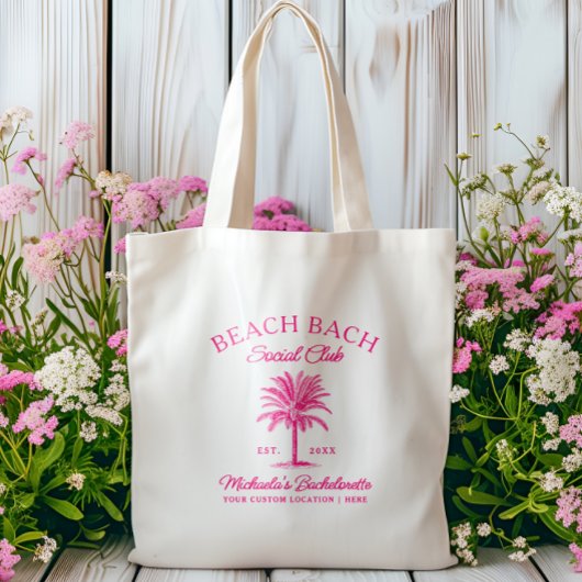Strand Bach Tropisch Meisjesuitstap Feest Custom Tote Bag
