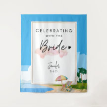 Strand Bachelorette achtergrond voor Hens Party