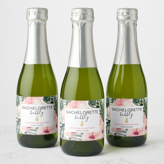 Strand Bachelorette Bubbly Sparkling Wijnetiket (Flessen)