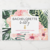Strand Bachelorette Bubbly Sparkling Wijnetiket (Enkel label)