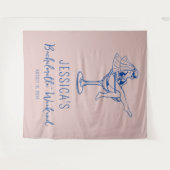 Strand Bachelorette merg bruid Achtergrond Fotocab Wandkleed (Voorkant (horizontaal))