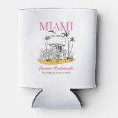 Strand Bachelorette Party Bruidsmeisje Aangepaste  Blikjeskoeler (Voorkant)