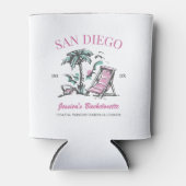 Strand Bachelorette Party  bruidsmeisje Custom Blikjeskoeler (Voorkant)