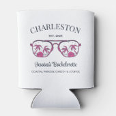  Strand Bachelorette Party Bruidsmeisje Custom Blikjeskoeler (Achterkant)