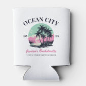 Strand Bachelorette Party Favor Bruidsmeisje Gift Blikjeskoeler (Achterkant)