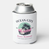 Strand Bachelorette Party Favor Bruidsmeisje Gift Blikjeskoeler (Blikje Achterkant)