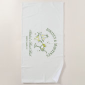 Strand Bachelorette Party Favor Social Club Strandlaken (Voorkant)