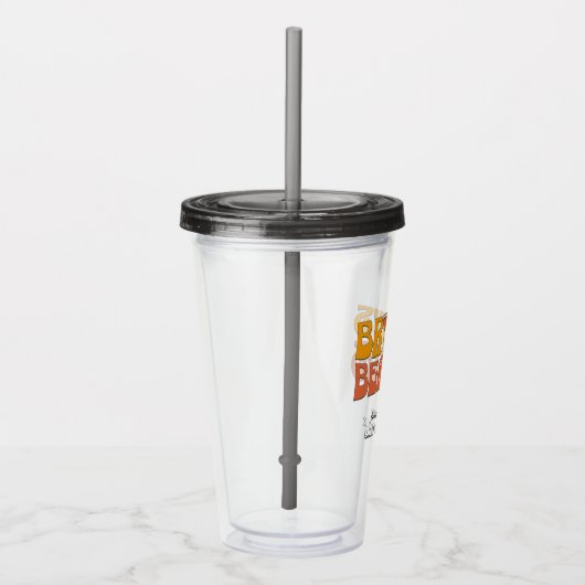 Strand Bachelorette Party Groovy bruid's stranden Acryl Drinkbeker (Rechts)