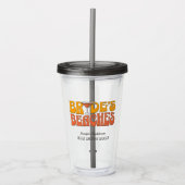 Strand Bachelorette Party Groovy bruid's stranden Acryl Drinkbeker (Voorkant)
