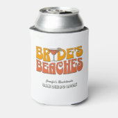 Strand Bachelorette Party Groovy bruid's stranden Blikjeskoeler (Blikje Achterkant)