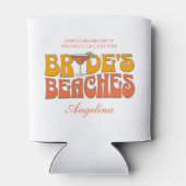 Strand Bachelorette Party Groovy bruid's stranden Blikjeskoeler (Achterkant)