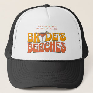 Strand Bachelorette Party Groovy bruid's stranden Trucker Pet