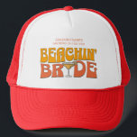 Strand Bachelorette Party Groovy Strand Babes Trucker Pet<br><div class="desc">Maak een plons op uw aankomende vrijgezellenfeest met deze prachtige strand vrijgezellenfeest gepersonaliseerde koopwaar. Of je nu een stranduitstap, een meisjesvakantie of een beste vriendenvakantie aan het vieren bent, deze custom beach bachelorette party merchandise is de perfecte aanvulling op je onvergetelijke uitje. Voeg een persoonlijke touch toe aan je vrijgezellenfeestsouvenir...</div>